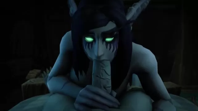 Full HD порно с Ночной Эльфийкой - World of Warcraft